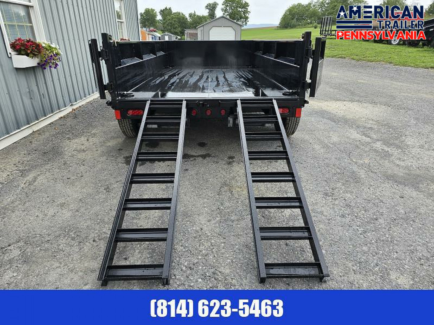 New Delco Dump Trailer / 72"x12' / 9.9K GVWR / Tarp / Ramps