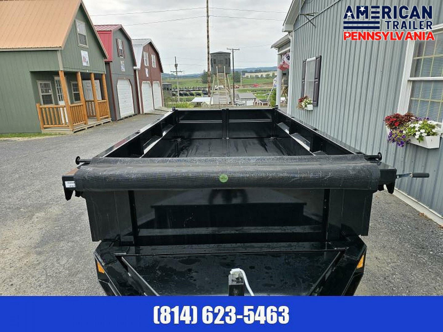 New Delco Dump Trailer / 72"x12' / 9.9K GVWR / Tarp / Ramps
