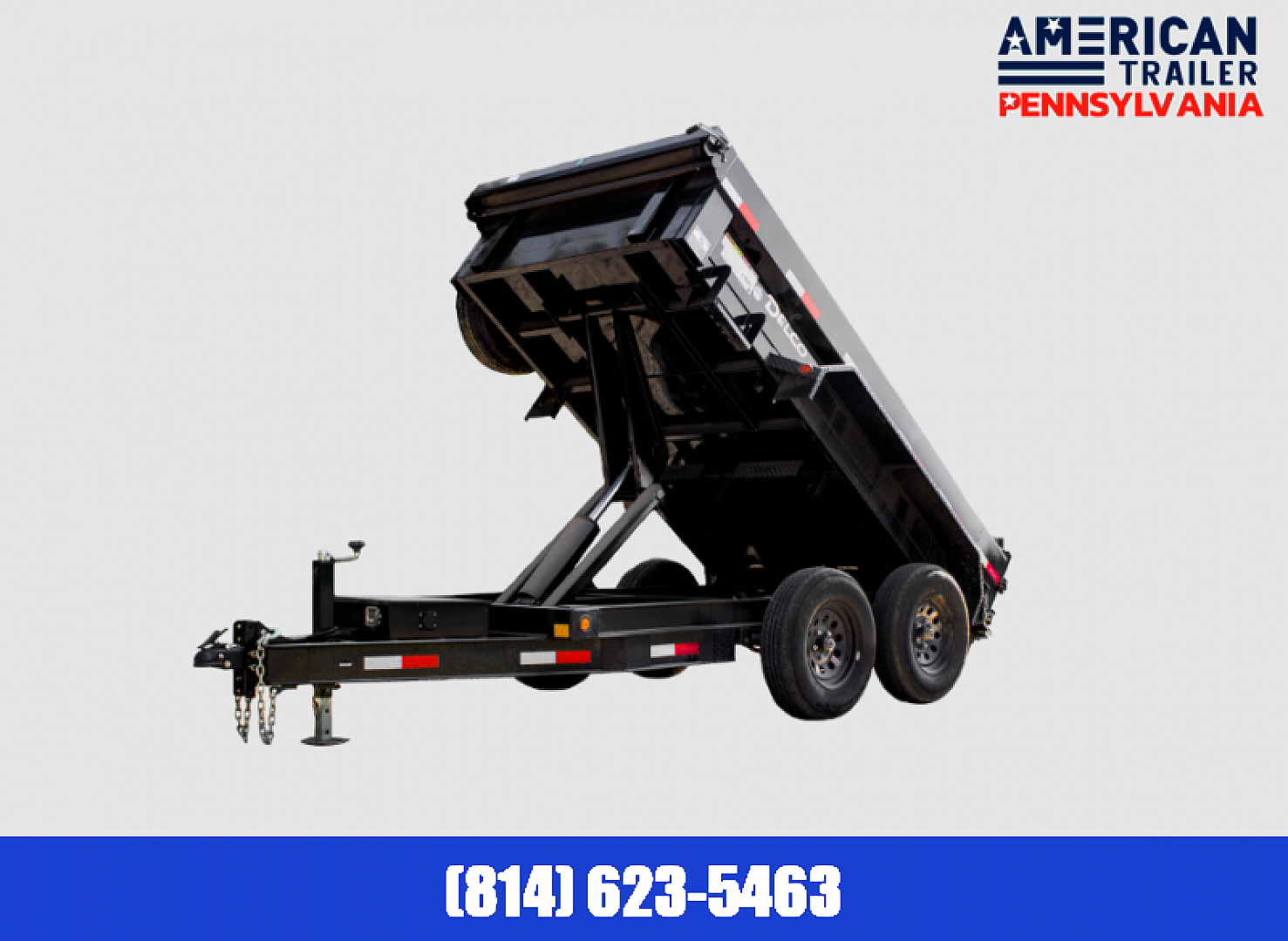 New Delco Dump Trailer / 72"x12' / 9.9K GVWR / Tarp / Ramps