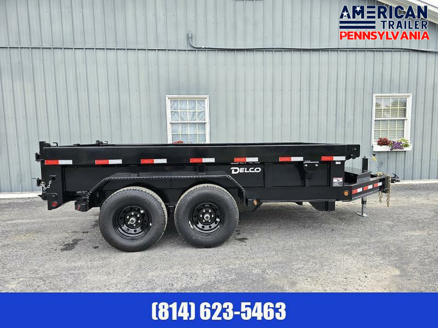 New Delco Dump Trailer / 72"x12' / 9.9K GVWR / Tarp / Ramps