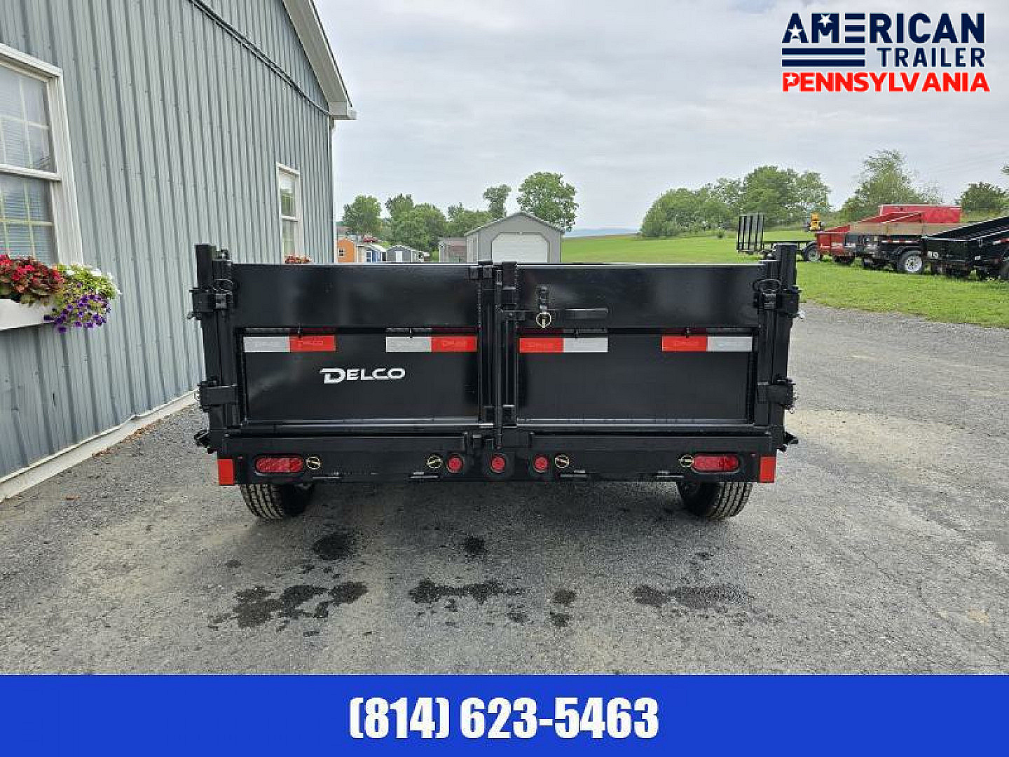 New Delco Dump Trailer / 72"x12' / 9.9K GVWR / Tarp / Ramps