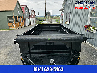 New Delco Dump Trailer / 72"x12' / 9.9K GVWR / Tarp / Ramps