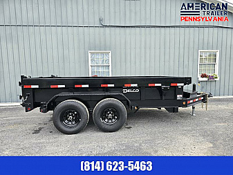 New Delco Dump Trailer / 72"x12' / 9.9K GVWR / Tarp / Ramps