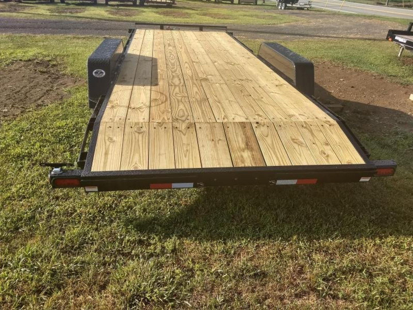 New Quality Pro Grade Wood Deck Car Hauler 20' - 9.9K GVWR - Spare Mount