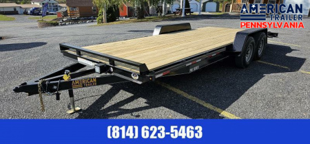 New Quality Pro Grade Wood Deck Car Hauler 20' - 9.9K GVWR - Spare Mount