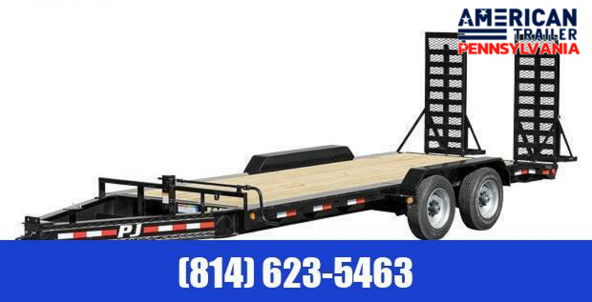 New PJ 10" Pro-Beam Equipment Trailer / 22.5K GVWR / 83"x 20'