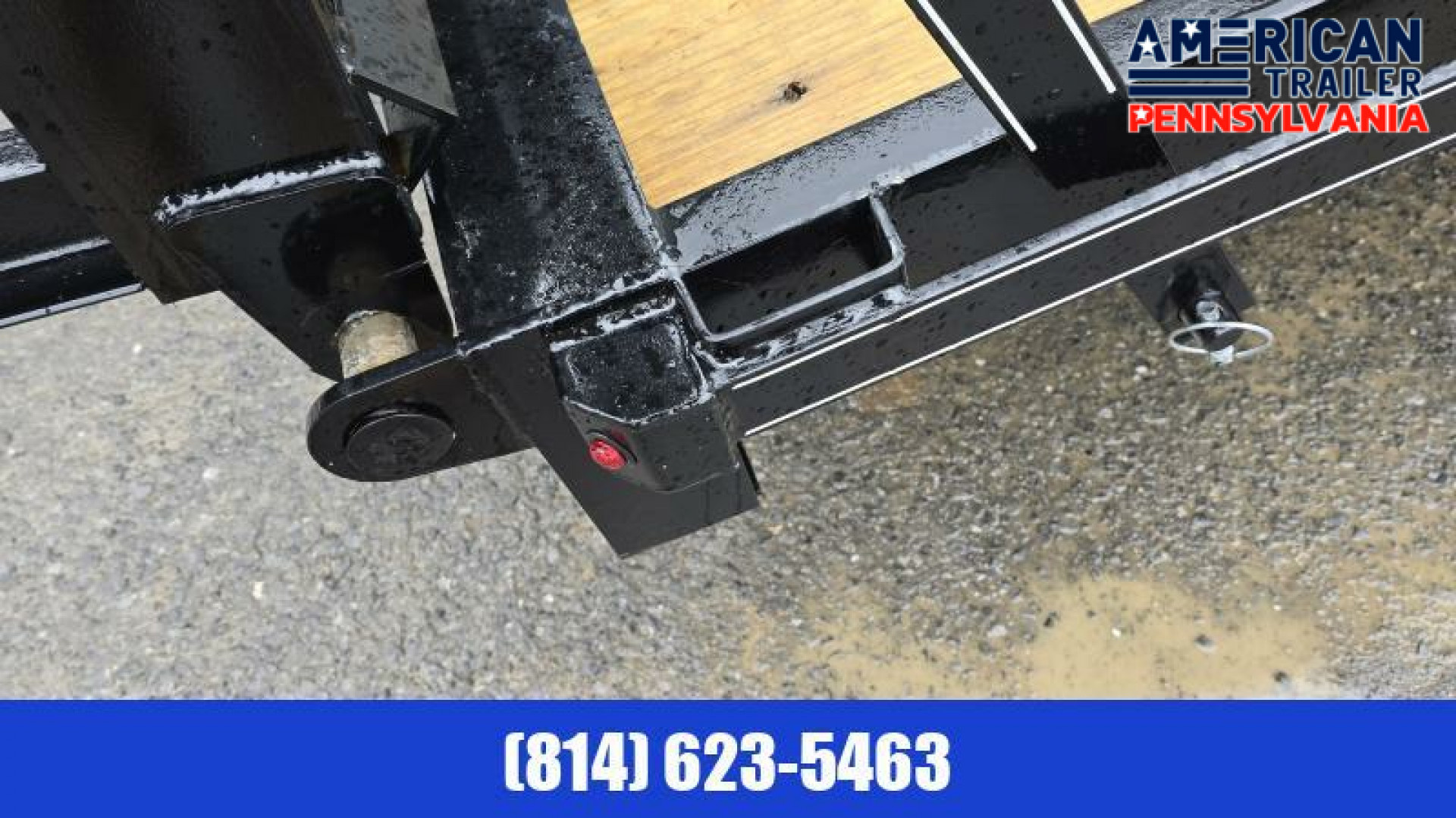 New American Pro Grade Gooseneck Trailer / 25' / 25K GVWR / Spare Mount