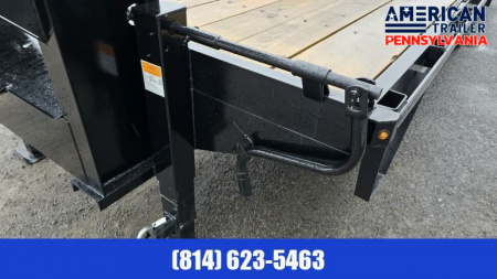 New American Pro Grade Gooseneck Trailer / 25' / 25K GVWR / Spare Mount