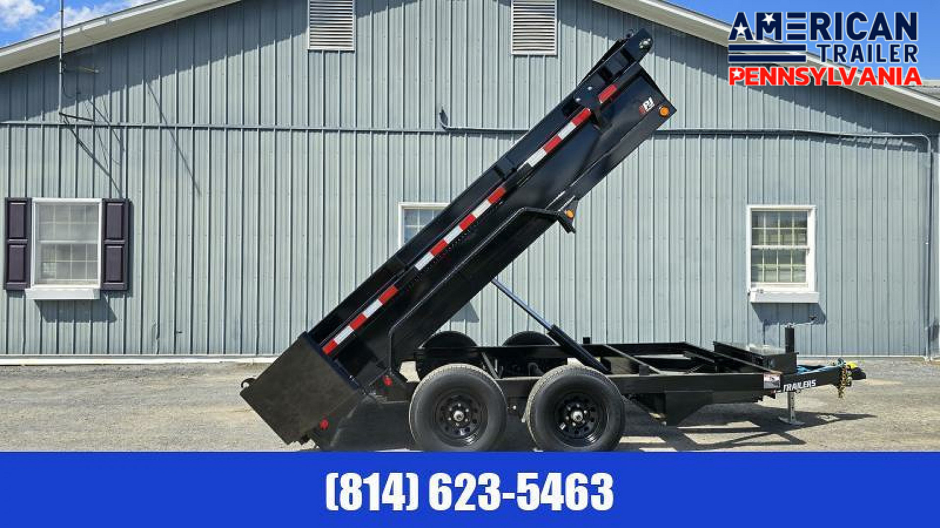 New PJ 72" Tandem Axle Dump / 9.8K GVWR / 72"x12'
