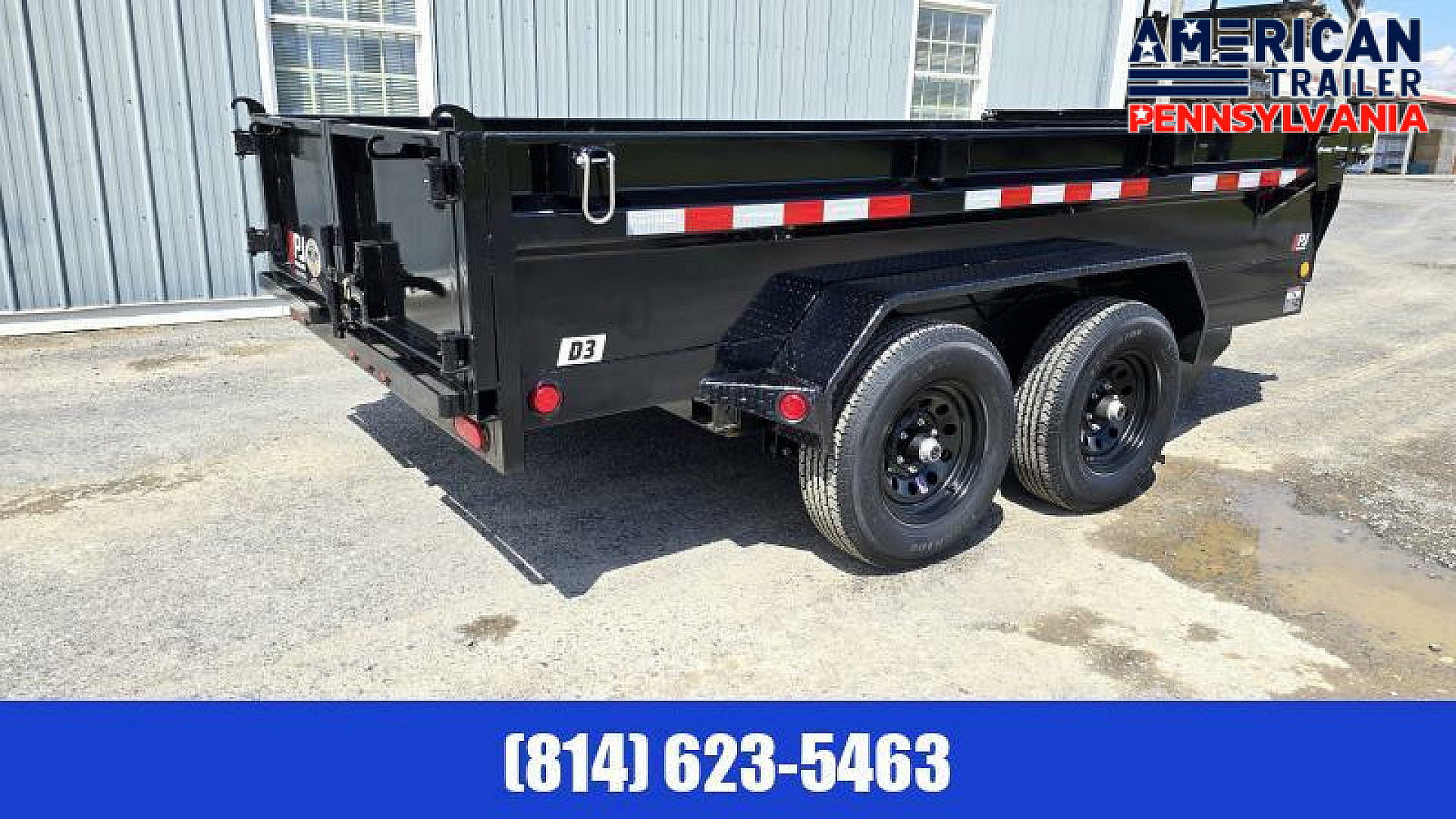 New PJ 72" Tandem Axle Dump / 9.8K GVWR / 72"x12'