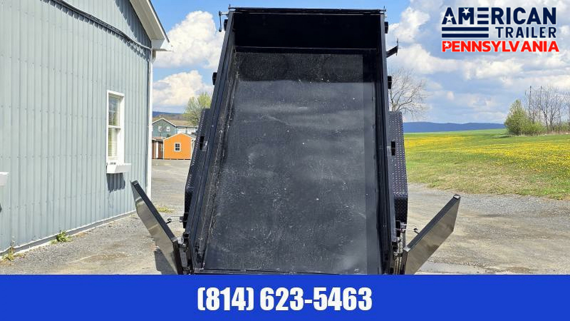 New PJ 72" Tandem Axle Dump / 9.8K GVWR / 72"x12'