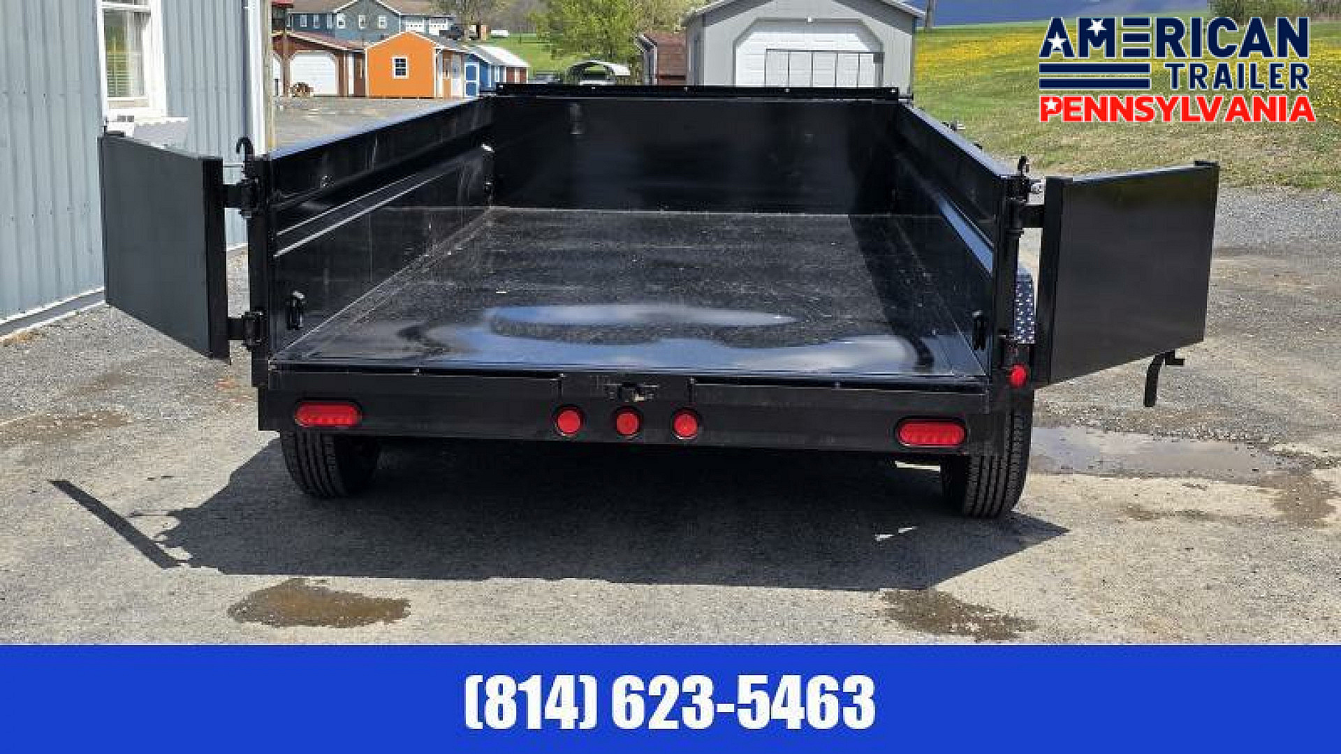 New PJ 72" Tandem Axle Dump / 9.8K GVWR / 72"x12'