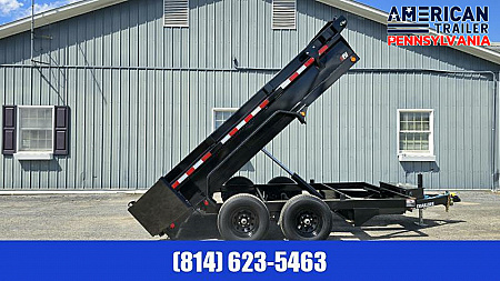 New PJ 72" Tandem Axle Dump / 9.8K GVWR / 72"x12'