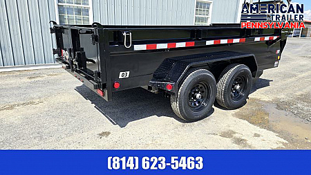 New PJ 72" Tandem Axle Dump / 9.8K GVWR / 72"x12'