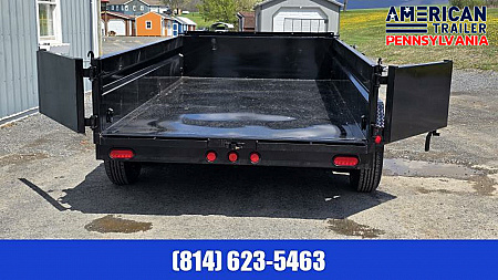 New PJ 72" Tandem Axle Dump / 9.8K GVWR / 72"x12'