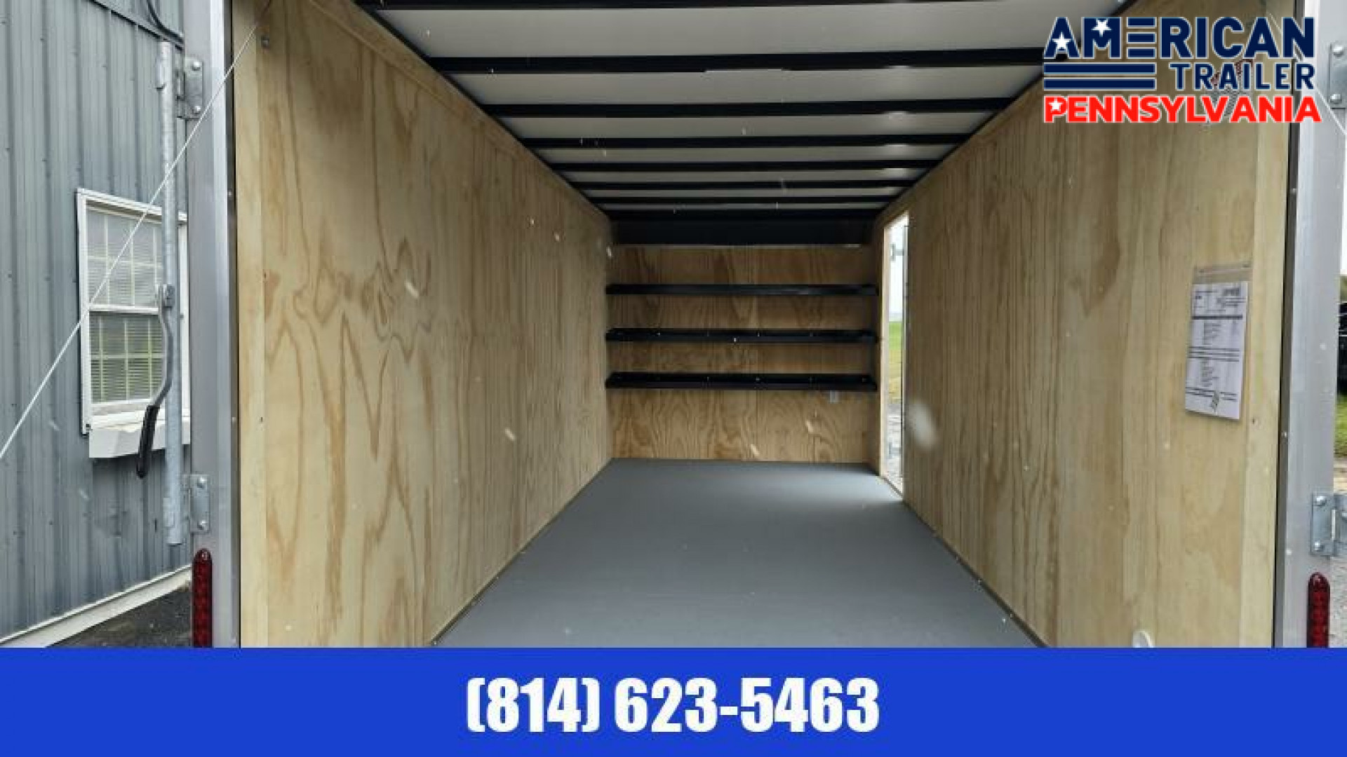 New Car Mate Enclosed Cargo Trailer / 7000 GVWR / 7'x18'