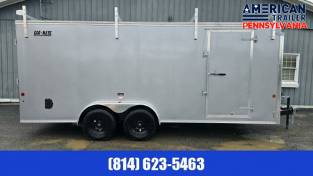 New Car Mate Enclosed Cargo Trailer / 7000 GVWR / 7'x18'