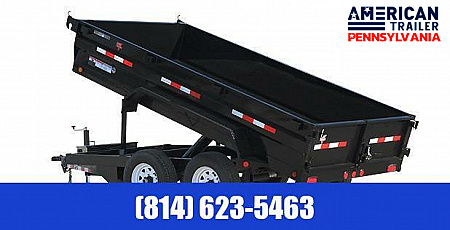 New PJ 72" Tandem Axle Dump / 9.8K GVWR / 72"x12'
