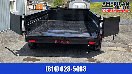 New PJ 72" Tandem Axle Dump / 9.8K GVWR / 72"x12'