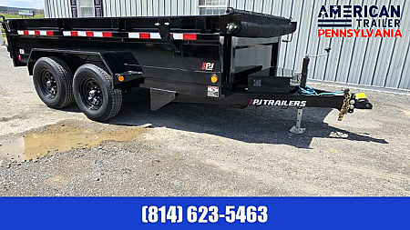New PJ 72" Tandem Axle Dump / 9.8K GVWR / 72"x12'