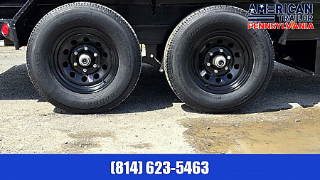 New PJ 72" Tandem Axle Dump / 9.8K GVWR / 72"x12'