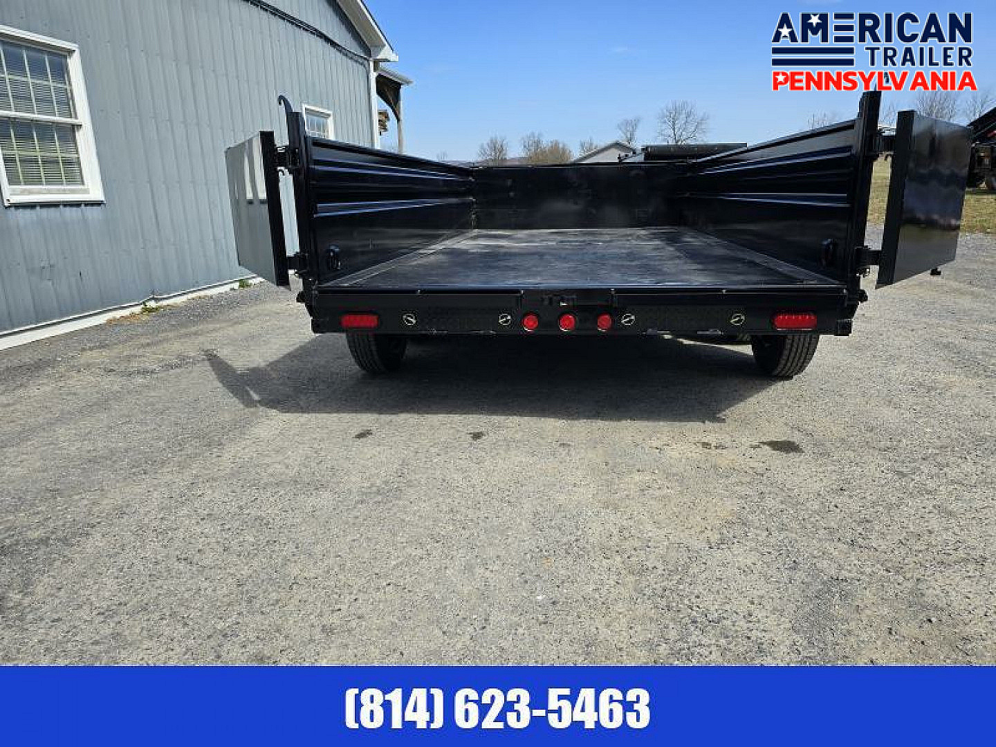 New PJ 83" Low Pro Dump Trailer / 14K GVWR / 83x16