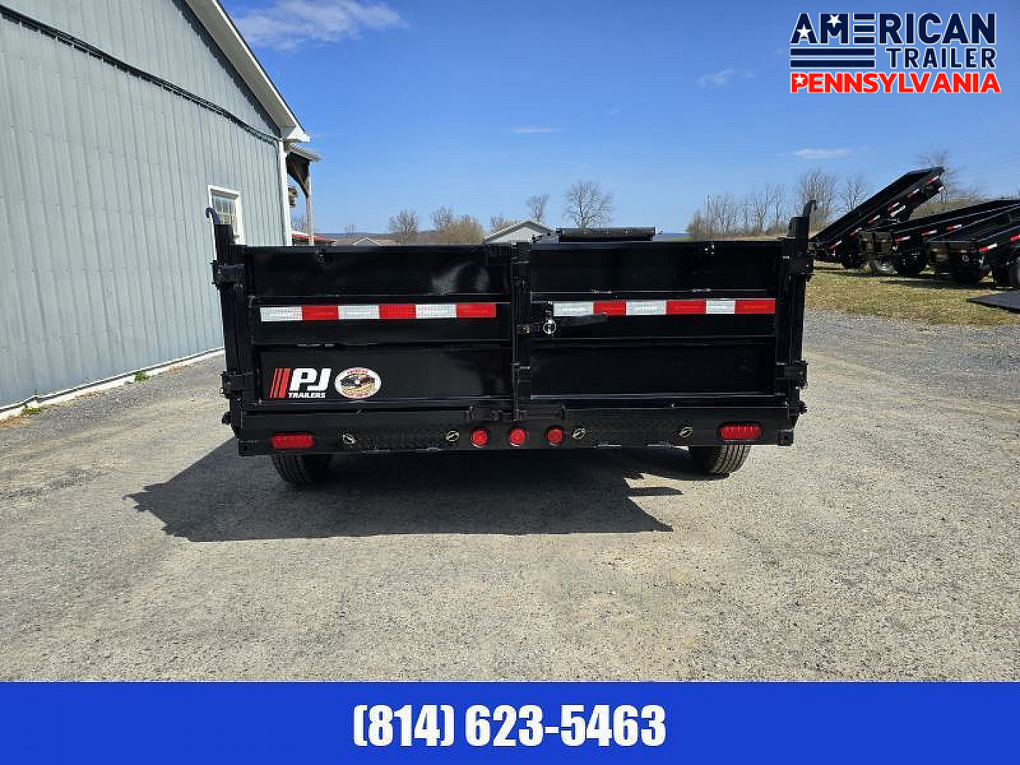 New PJ 83" Low Pro Dump Trailer / 14K GVWR / 83x16