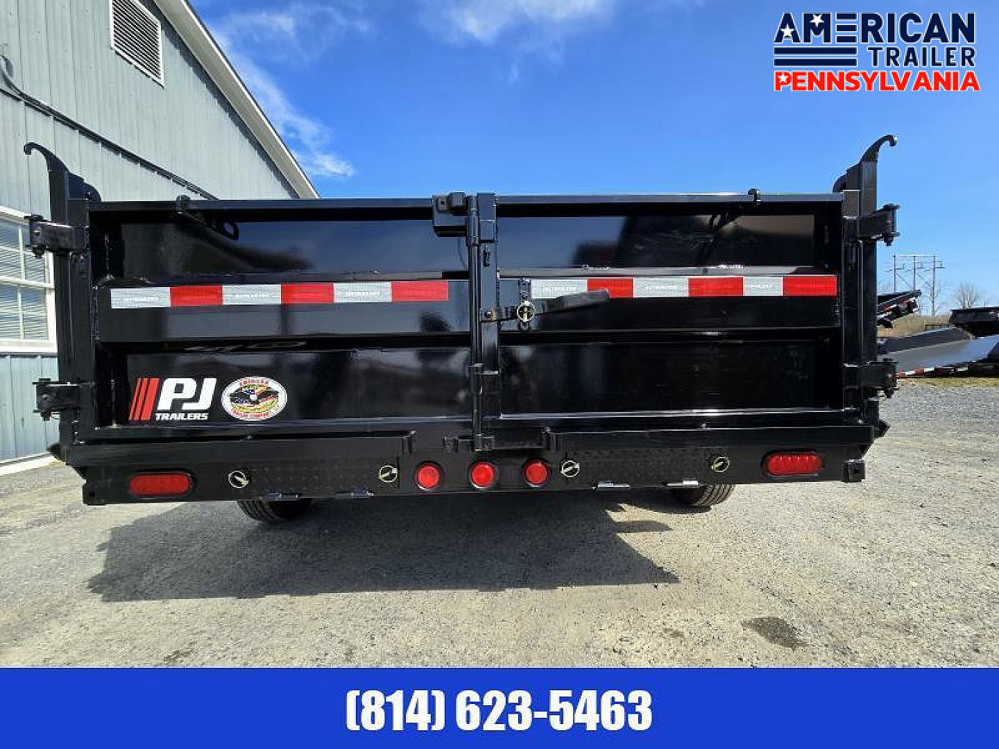 New PJ 83" Low Pro Dump Trailer / 14K GVWR / 83x16