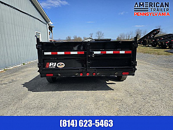 New PJ 83" Low Pro Dump Trailer / 14K GVWR / 83x16
