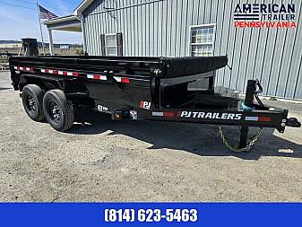 New PJ 83  Low Pro Dump Trailer / 14K GVWR / 83x16