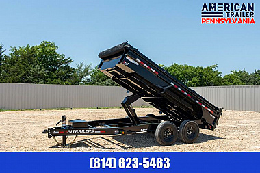 New PJ 83" Low Pro Dump Trailer / 14K GVWR / 83x16