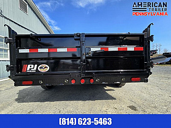 New PJ 83" Low Pro Dump Trailer / 14K GVWR / 83x16