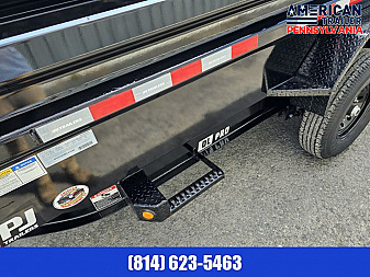 New PJ 83" Low Pro Dump Trailer / 14K GVWR / 83x16
