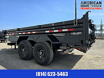 New PJ 83" Low Pro Dump Trailer / 14K GVWR / 83x16