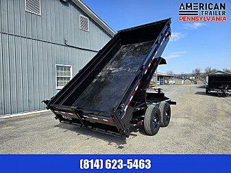 New PJ 83" Low Pro Dump Trailer / 14K GVWR / 83x16