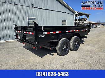 New PJ 83" Low Pro Dump Trailer / 14K GVWR / 83x16