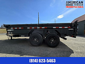 New PJ 83" Low Pro Dump Trailer / 14K GVWR / 83x16
