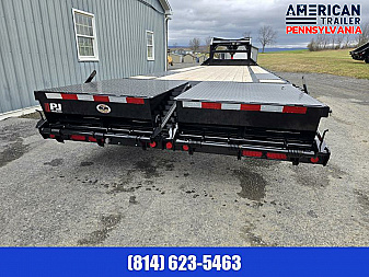 New PJ Low Pro Flatdeck Dually Gooseneck Trailer / 25K GVWR / 30'