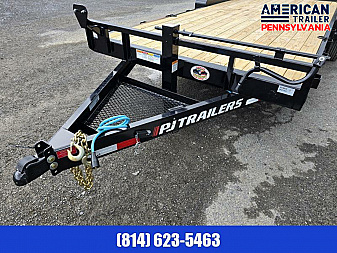 New PJ 6" Channel Equipment / Car / Racing Trailer / 14K GVWR / 18'