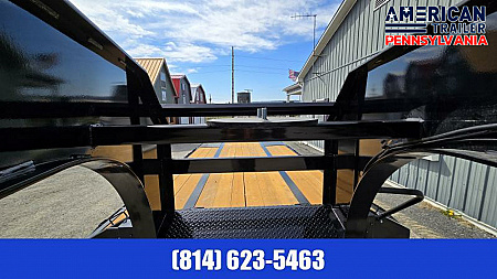New PJ Low Pro Gooseneck with Hydraulic Dove / 25K GVWR / 32'