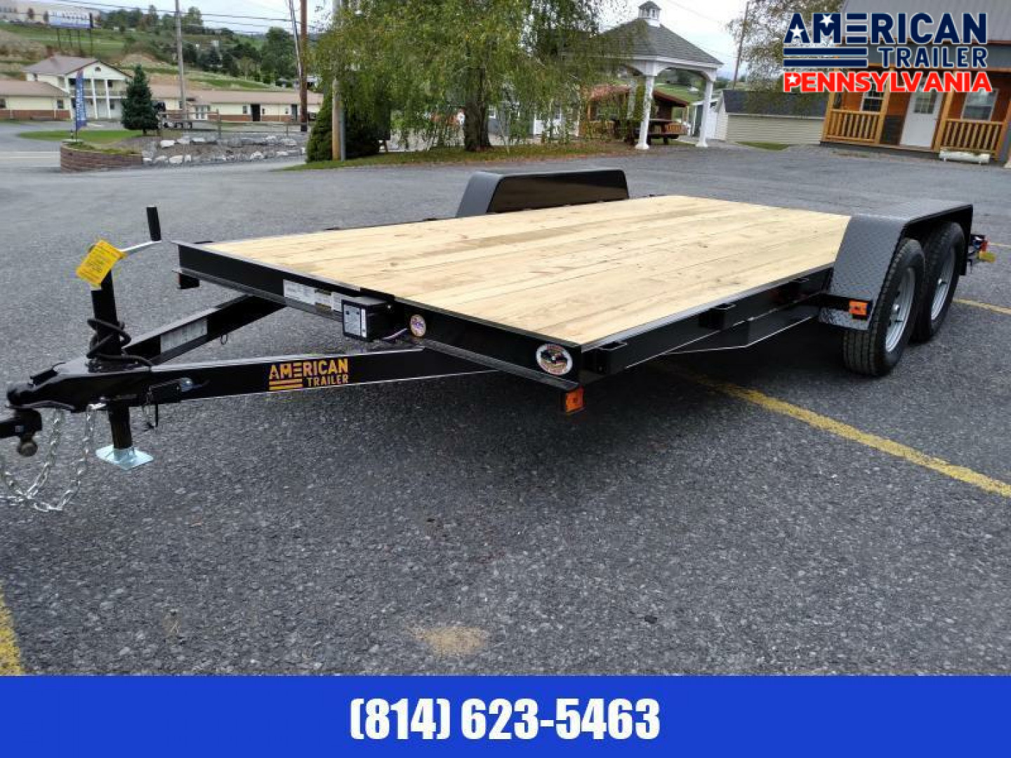 New Quality Trailers Economy Wood Deck Car Hauler / 16' / 7K GVWR