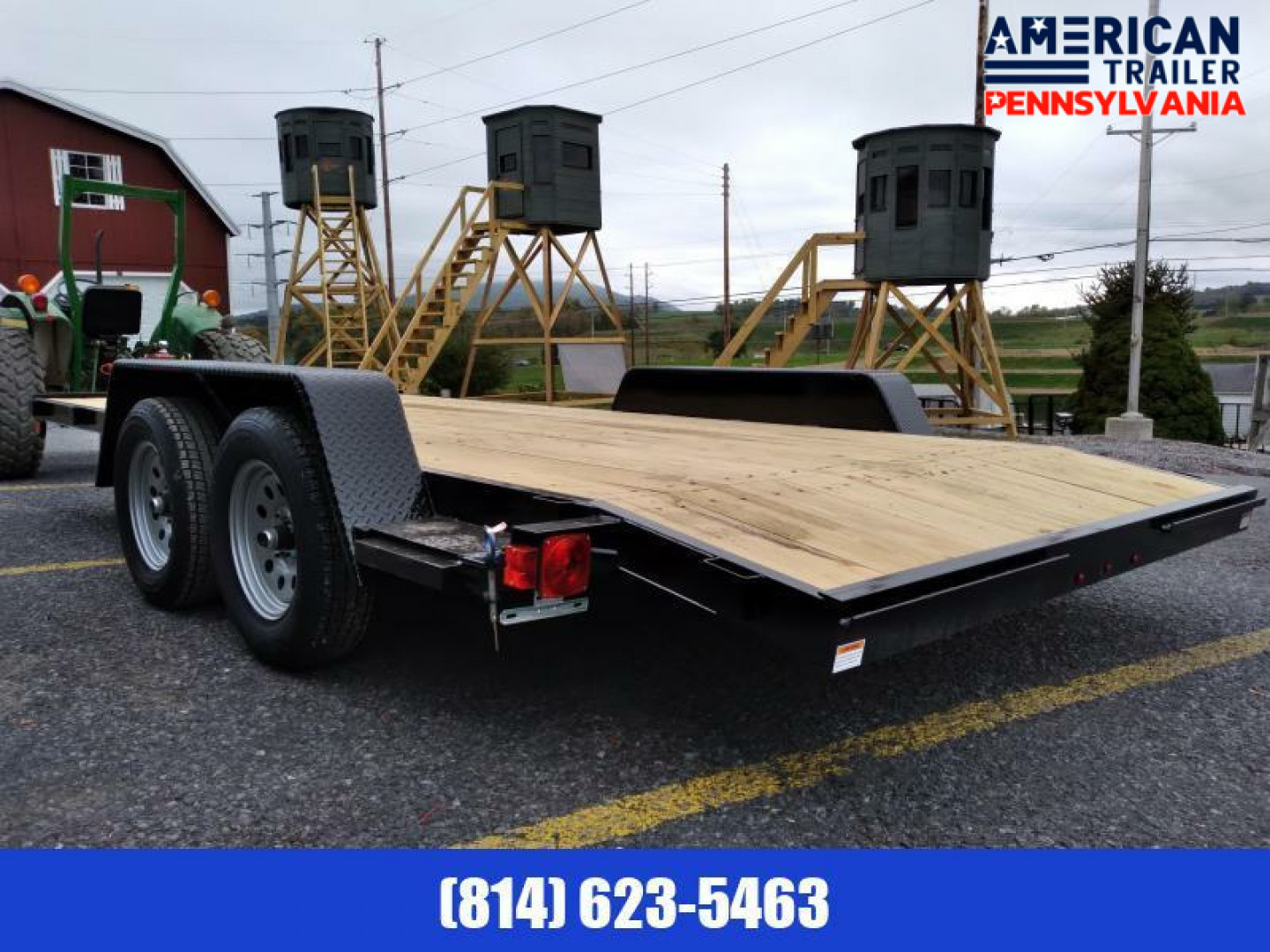 New Quality Trailers Economy Wood Deck Car Hauler / 16' / 7K GVWR