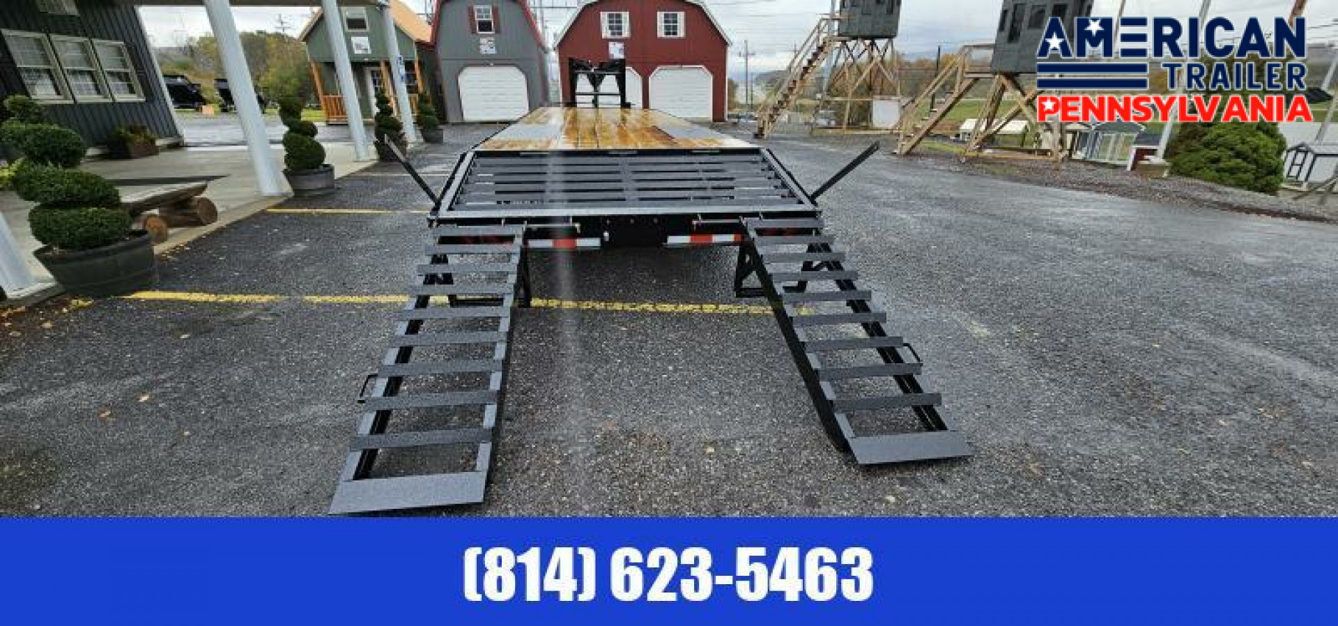 New 2024 American Pro Grade Gooseneck Trailer 30' - 25K GVWR - Pop-up Dovetail
