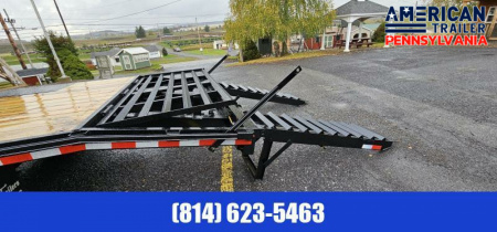New 2024 American Pro Grade Gooseneck Trailer 30' - 25K GVWR - Pop-up Dovetail