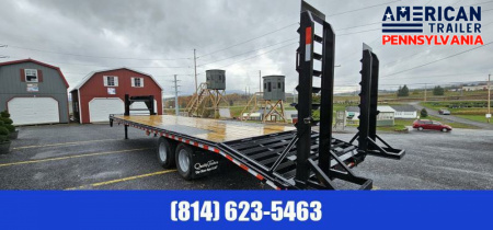 New 2024 American Pro Grade Gooseneck Trailer 30' - 25K GVWR - Pop-up Dovetail