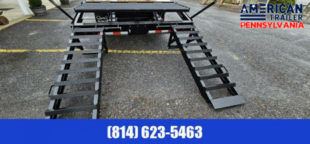 New 2024 American Pro Grade Gooseneck Trailer 30' - 25K GVWR - Pop-up Dovetail