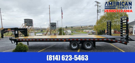 New 2024 American Pro Grade Gooseneck Trailer 30' - 25K GVWR - Pop-up Dovetail