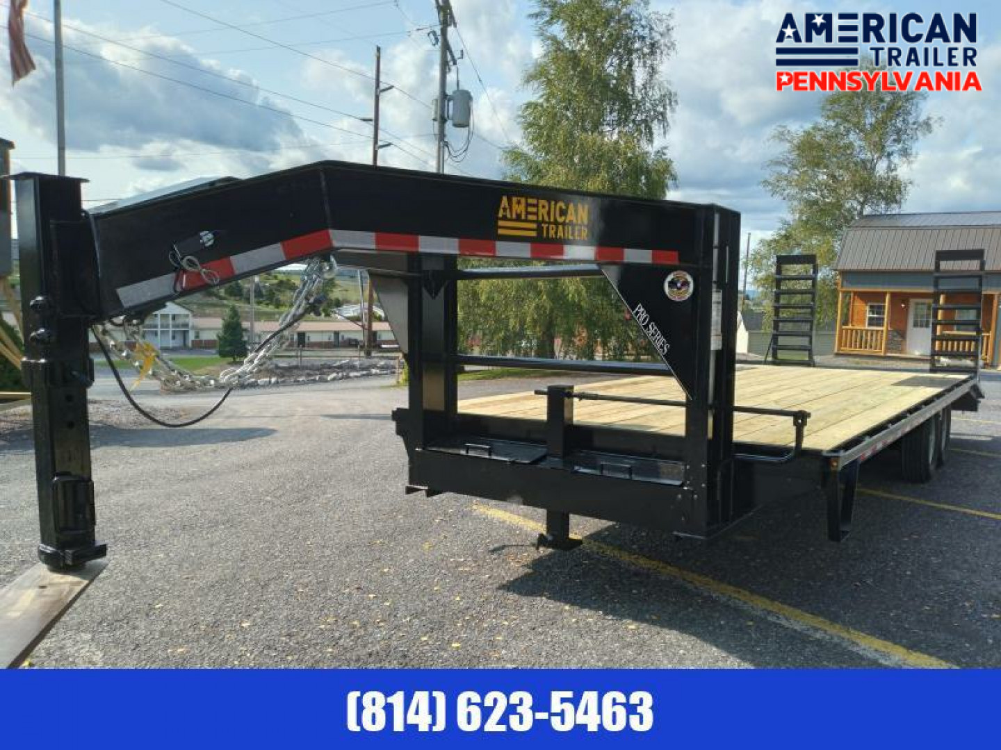 New American Pro Grade Gooseneck Deckover Trailer - 24' - 17K GVWR