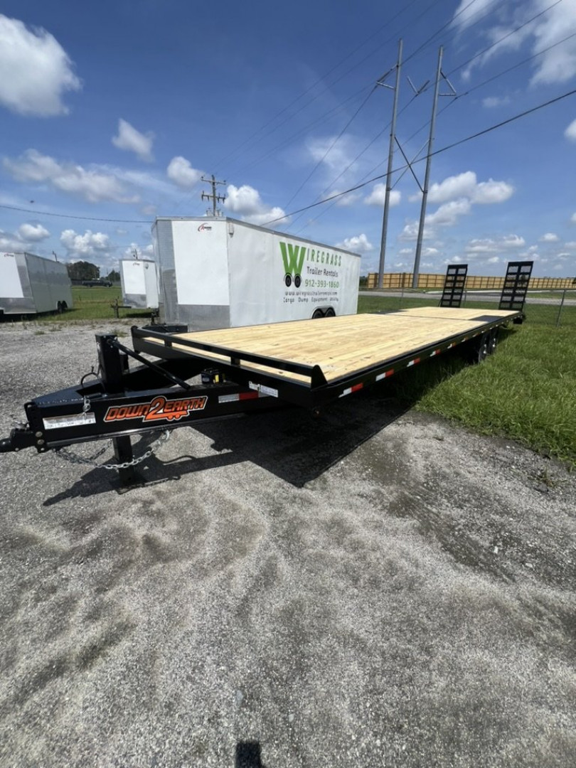 New 2025 Down 2 Earth Trailers 102"x34 Tandem Equipment Trailer Equipment Trailer - 17,500# GVWR