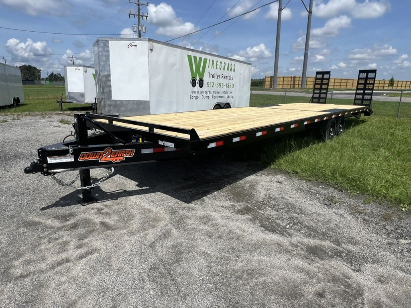 New 2025 Down 2 Earth Trailers 102"x34 Tandem Equipment Trailer Equipment Trailer - 17,500# GVWR